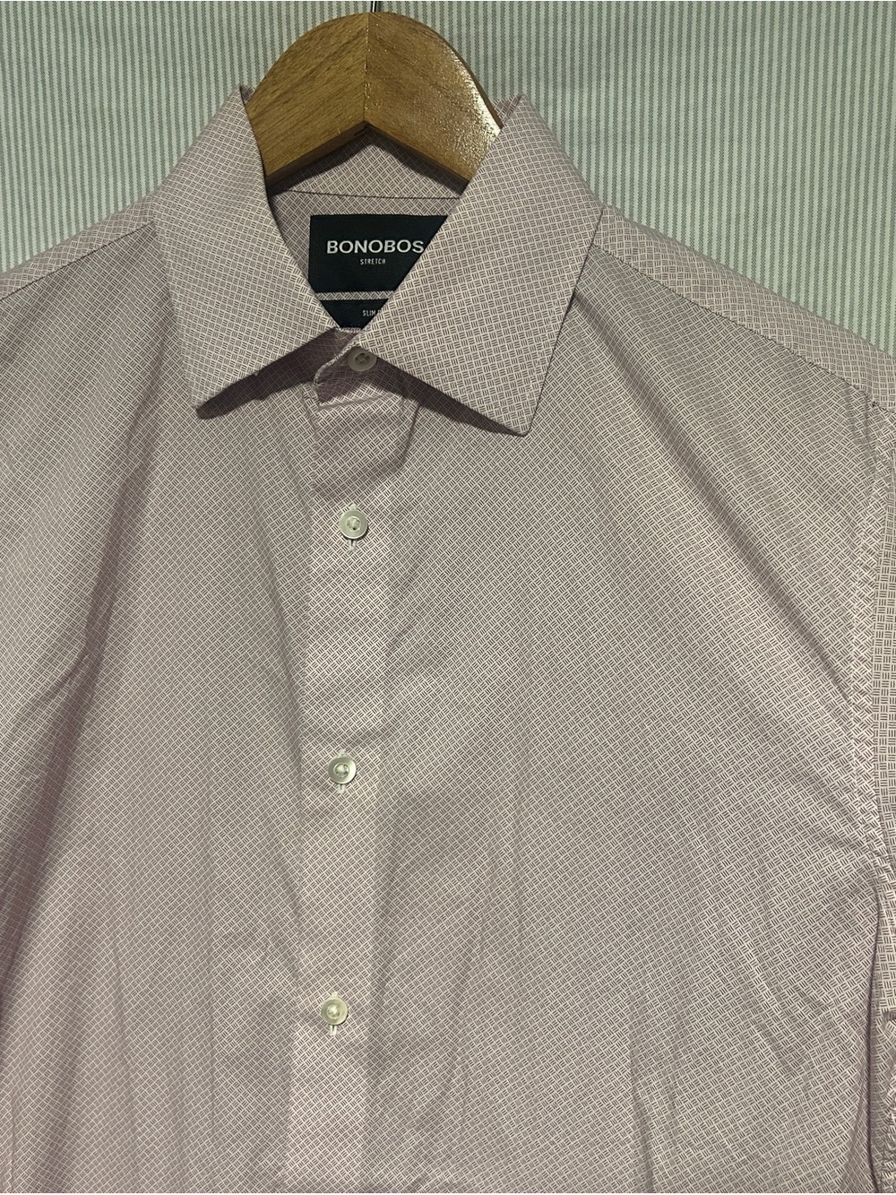 Bonobos Light Pink Micro-Pattern Dress Shirt